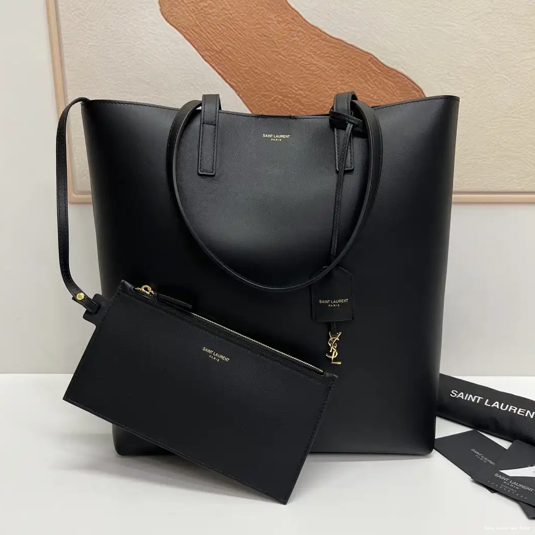 Tony Luxuries LEATHER SHOPPING YSL LAURENT SAINT 0527